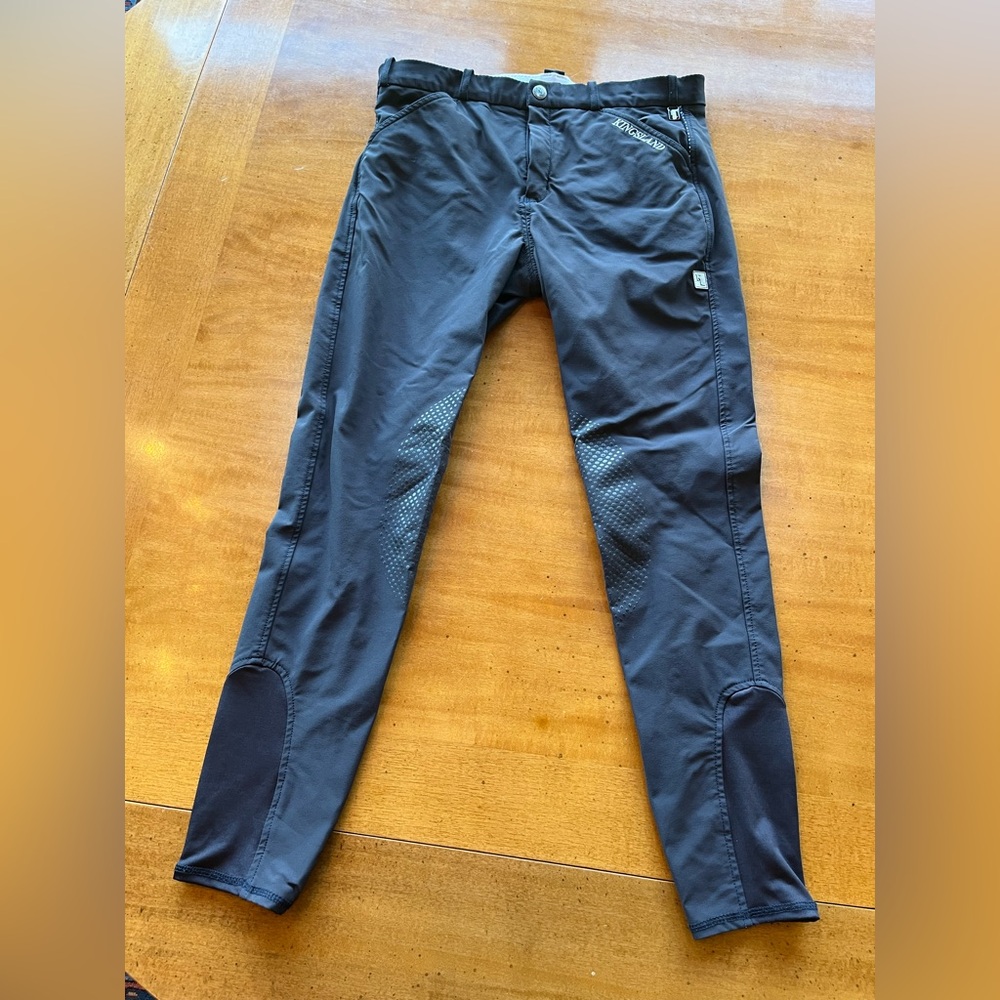 Men's Kingsland Navy Blue Equestrian Riding Breeches men’s EU 50 US 34 knee grip
